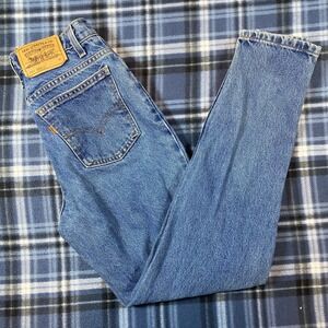 Vintage Levis 921 Orange Tab Jeans Womens 6 Med High Rise Tapered Leg USA Made